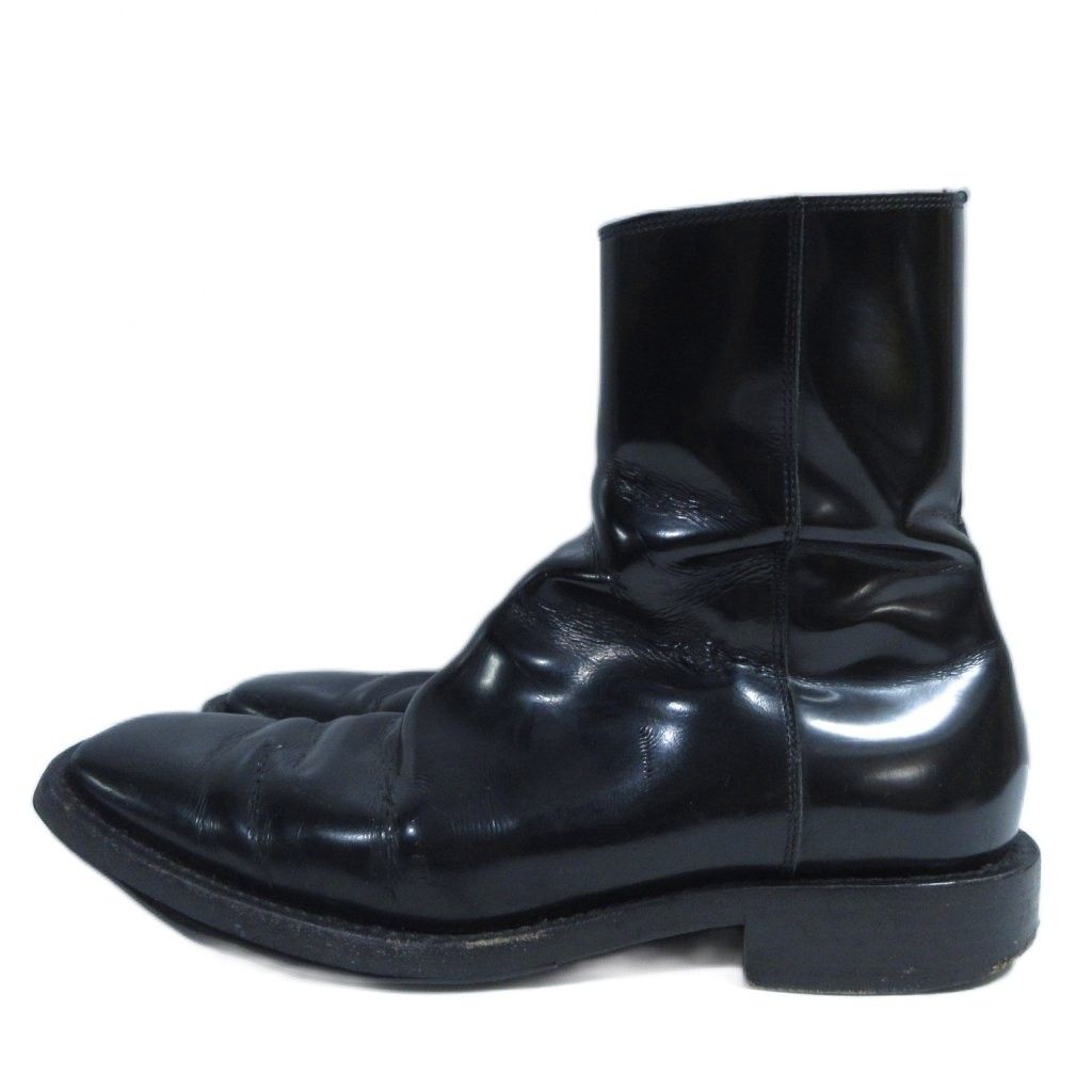 Balenciaga Rim Boots Patent Leather Square Toe 39 Black — view 2