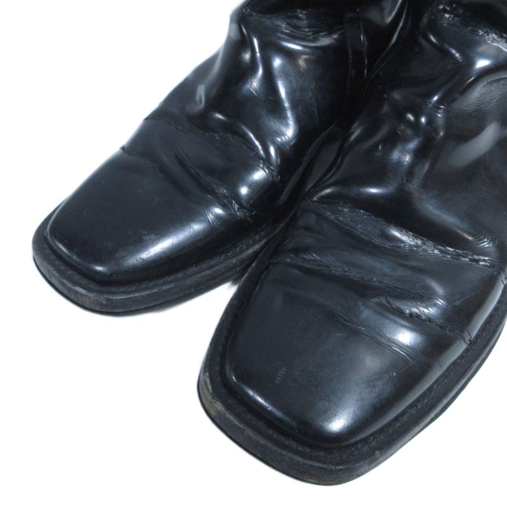 Balenciaga Rim Boots Patent Leather Square Toe 39 Black — view 5