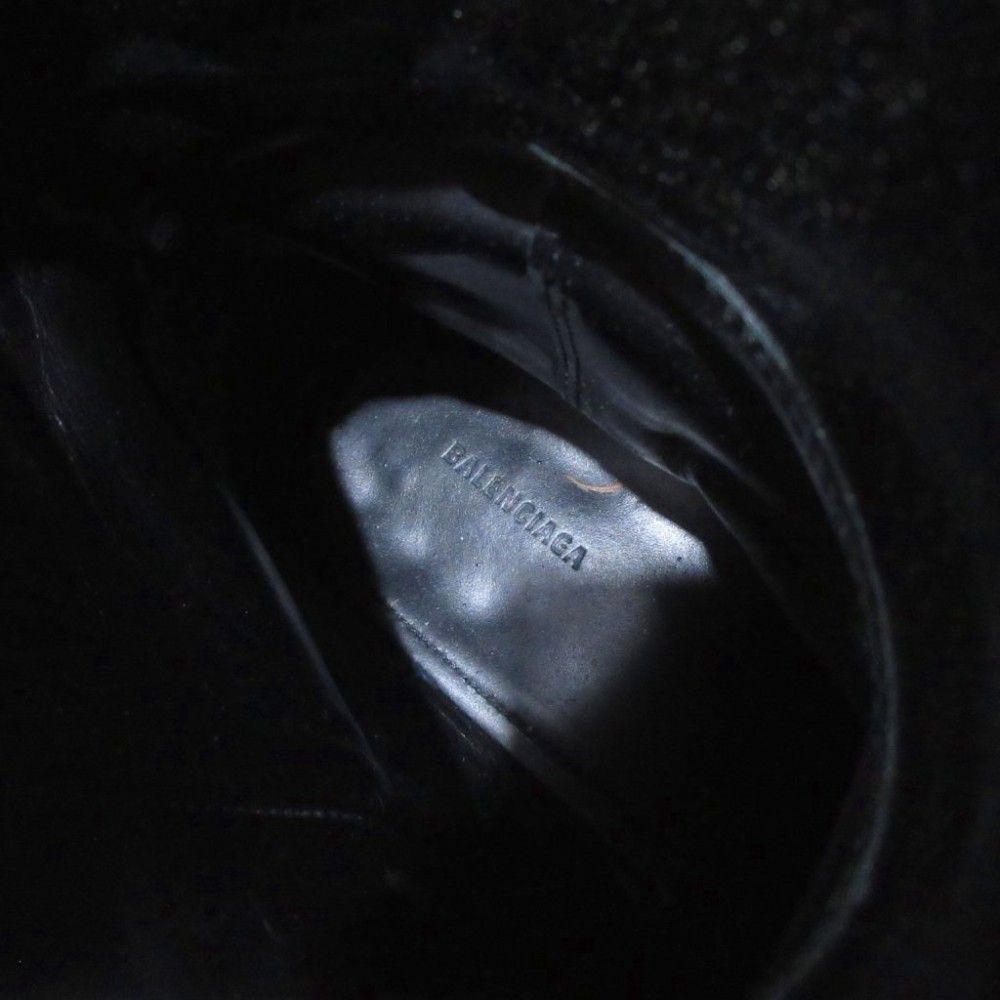 Balenciaga Rim Boots Patent Leather Square Toe 39 Black — view 9