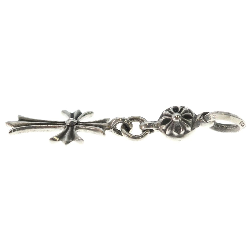 Chrome Hearts Tny CH Crs 1 Ball Tiny CH Cross Charm Pendant Top Silver — view 3