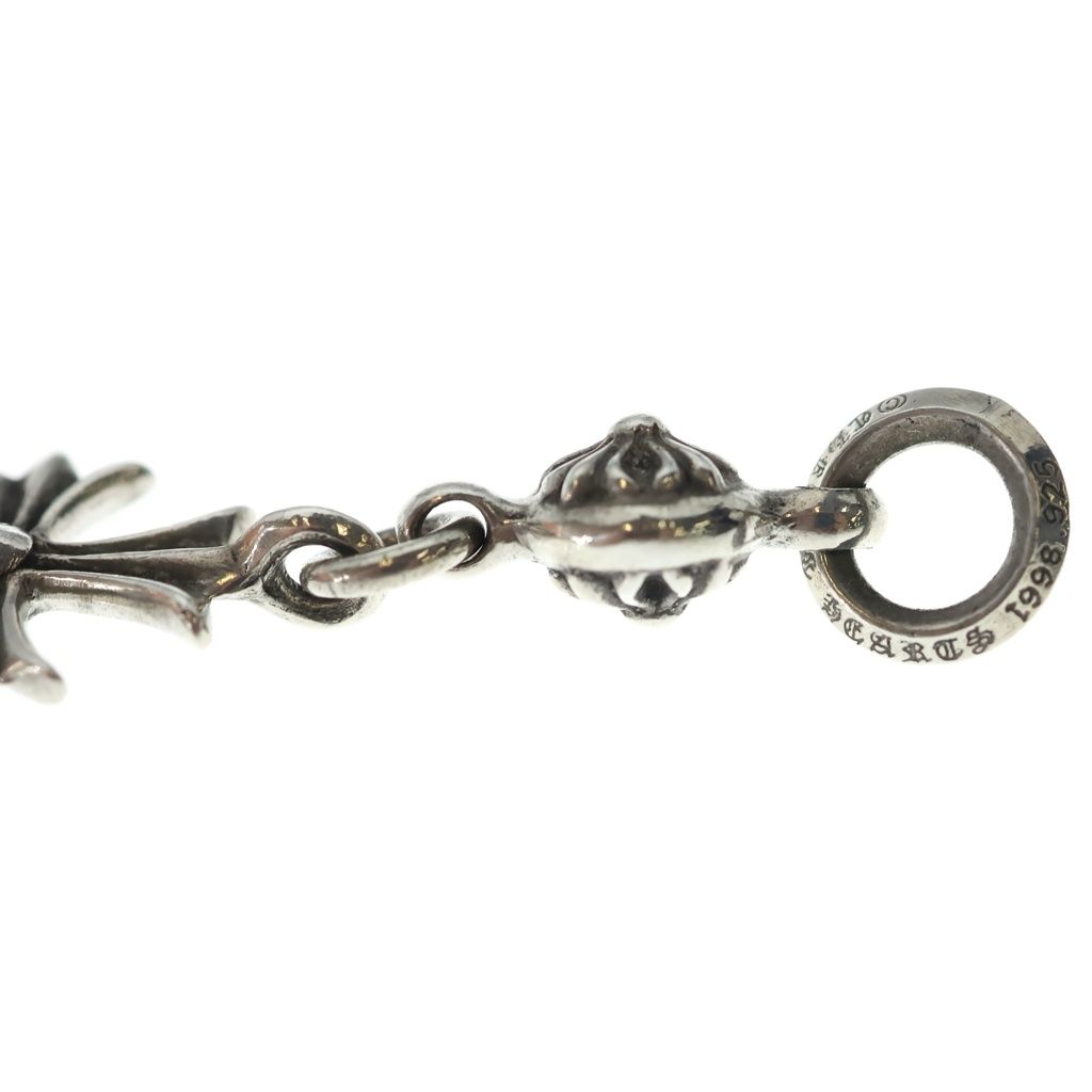 Chrome Hearts Tny CH Crs 1 Ball Tiny CH Cross Charm Pendant Top Silver — view 5