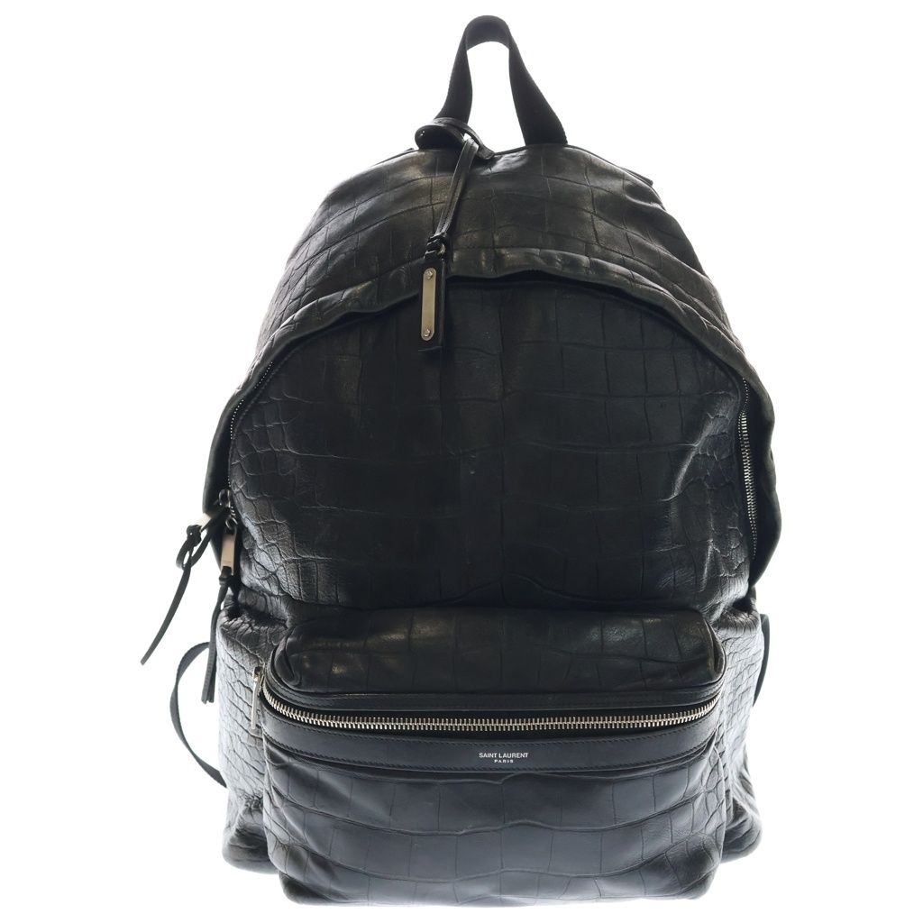 Saint Laurent Paris City Croco Backpack
