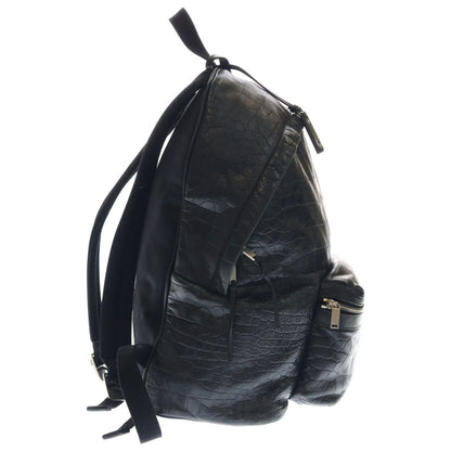 Saint Laurent Paris City Croco Backpack — view 3