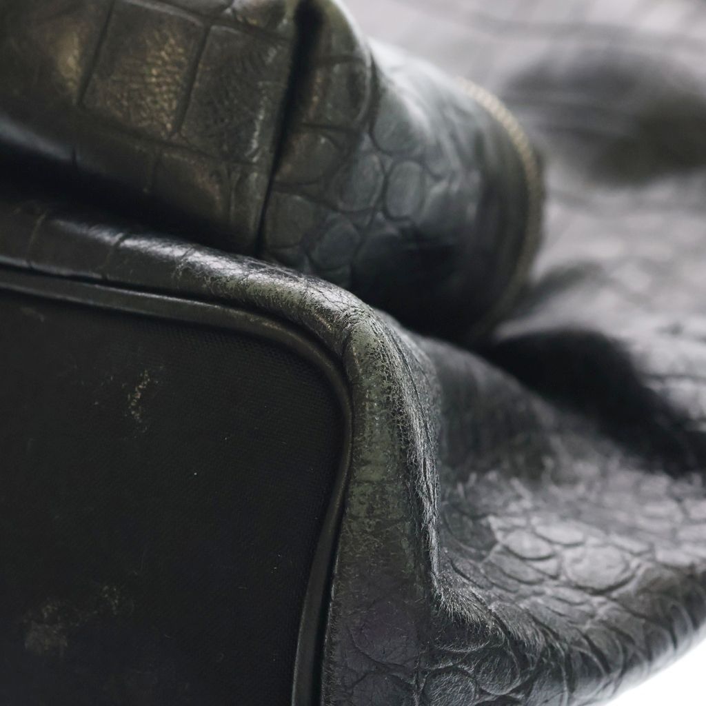 Saint Laurent Paris City Croco Backpack — view 6