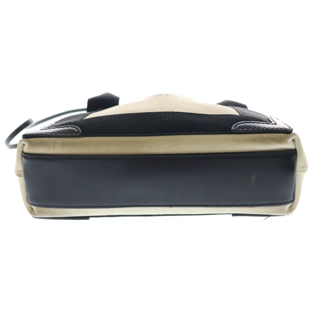 Balenciaga Navy Cabas Small Canvas Tote Black Beige — view 5