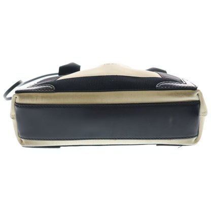 Balenciaga Navy Cabas Small Canvas Tote Black Beige — view 5
