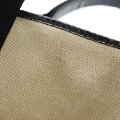 Balenciaga Navy Cabas Small Canvas Tote Black Beige — view 7