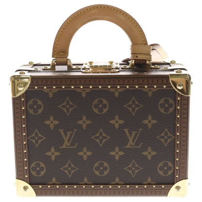 Louis Vuitton Monogram Petite Valise Trunk 2-Way Shoulder Bag Brown Custom Art — view 2