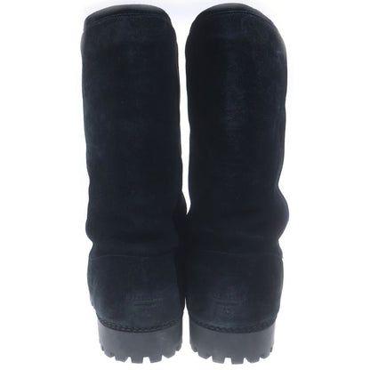 Balenciaga Alaska Fur Boots Fur Shearling Long Black — view 3