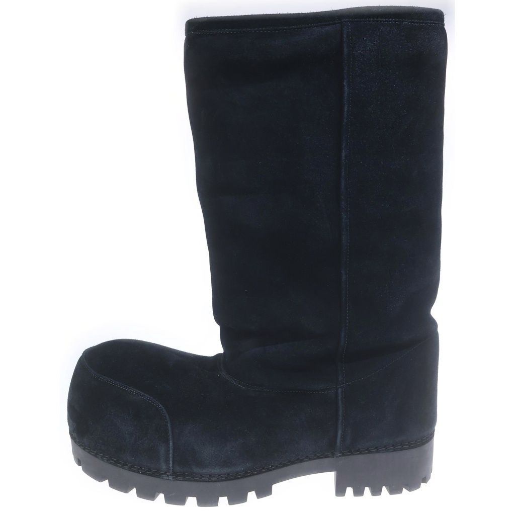 Balenciaga Alaska Fur Boots Fur Shearling Long Black