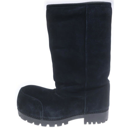 Balenciaga Alaska Fur Boots Fur Shearling Long Black