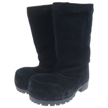 Balenciaga Alaska Fur Boots Fur Shearling Long Black — view 2