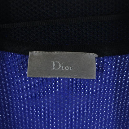 Dior Homme Wool Blend Knit Tailored Jacket Black Blue — view 7