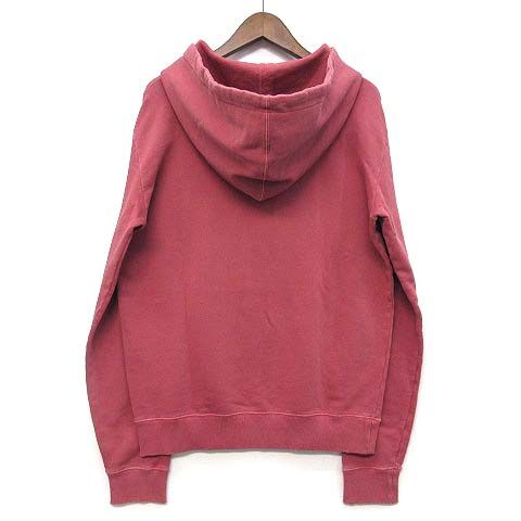 Saint Laurent Paris Distressed Logo Sweatshirt Hoodie Pink XS — view 2