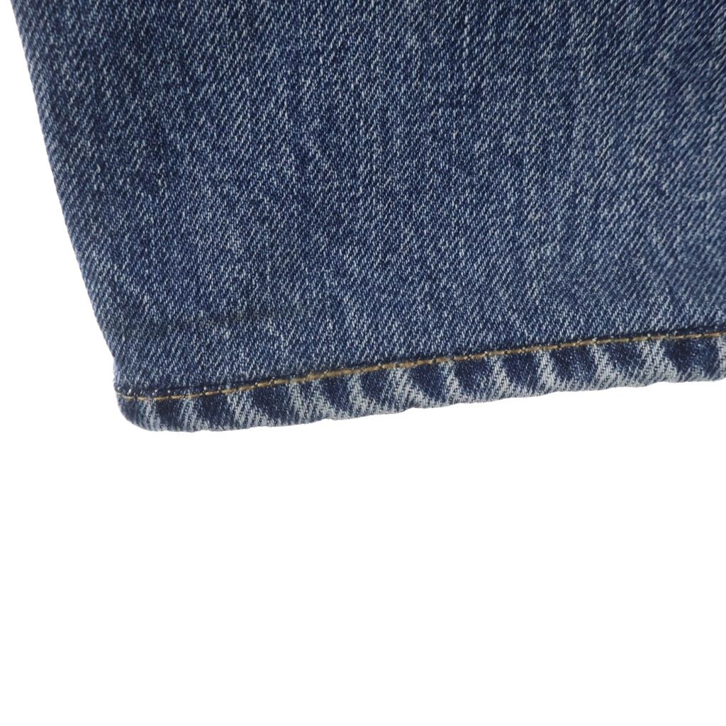 Saint Laurent Paris Button Fly Cotton Slim Denim Pants Indigo — view 5