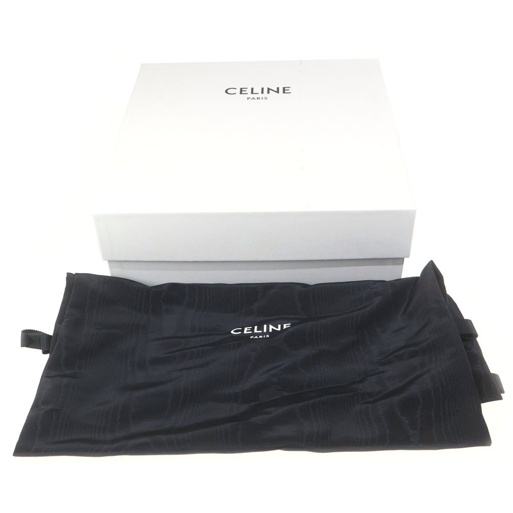 Celine Leo Leather Strap Sandals Shoes White — view 6