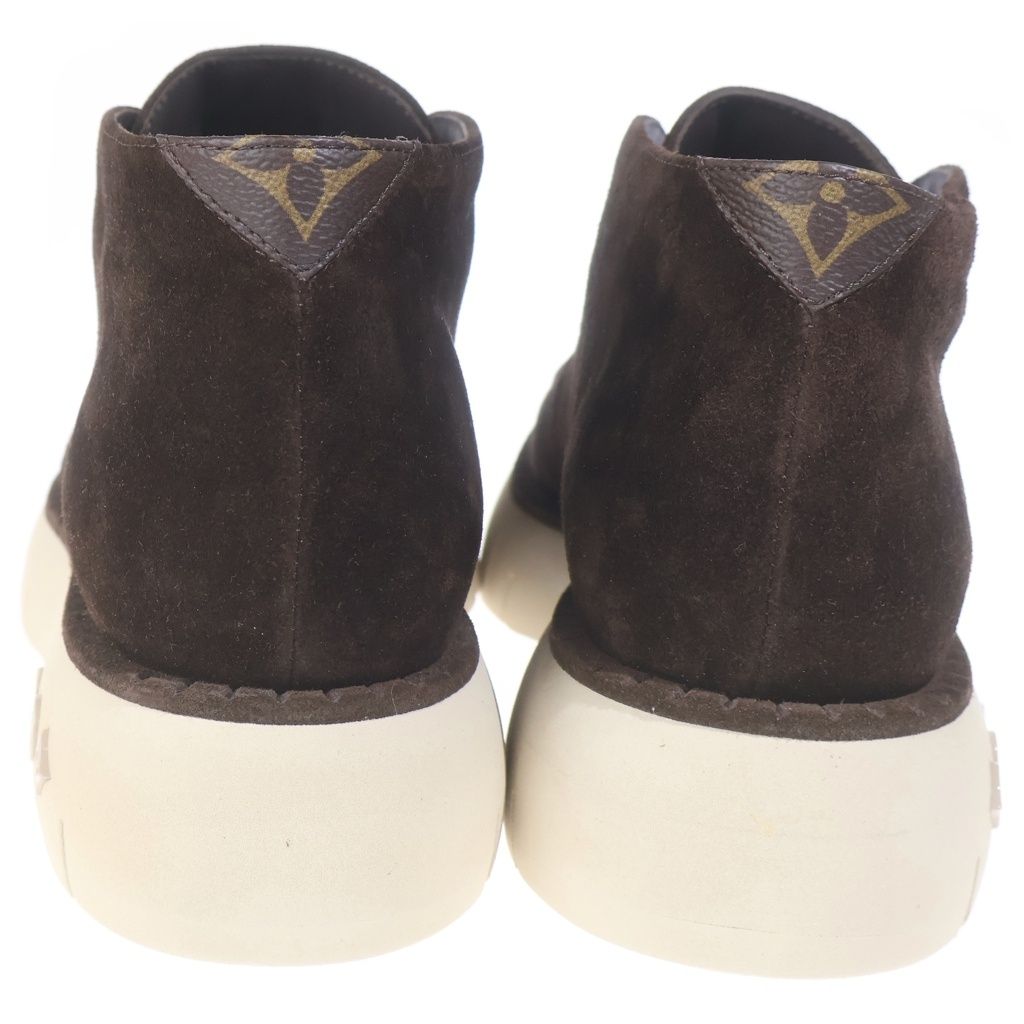 Louis Vuitton Suede Leather Chukka Boots Brown — view 3
