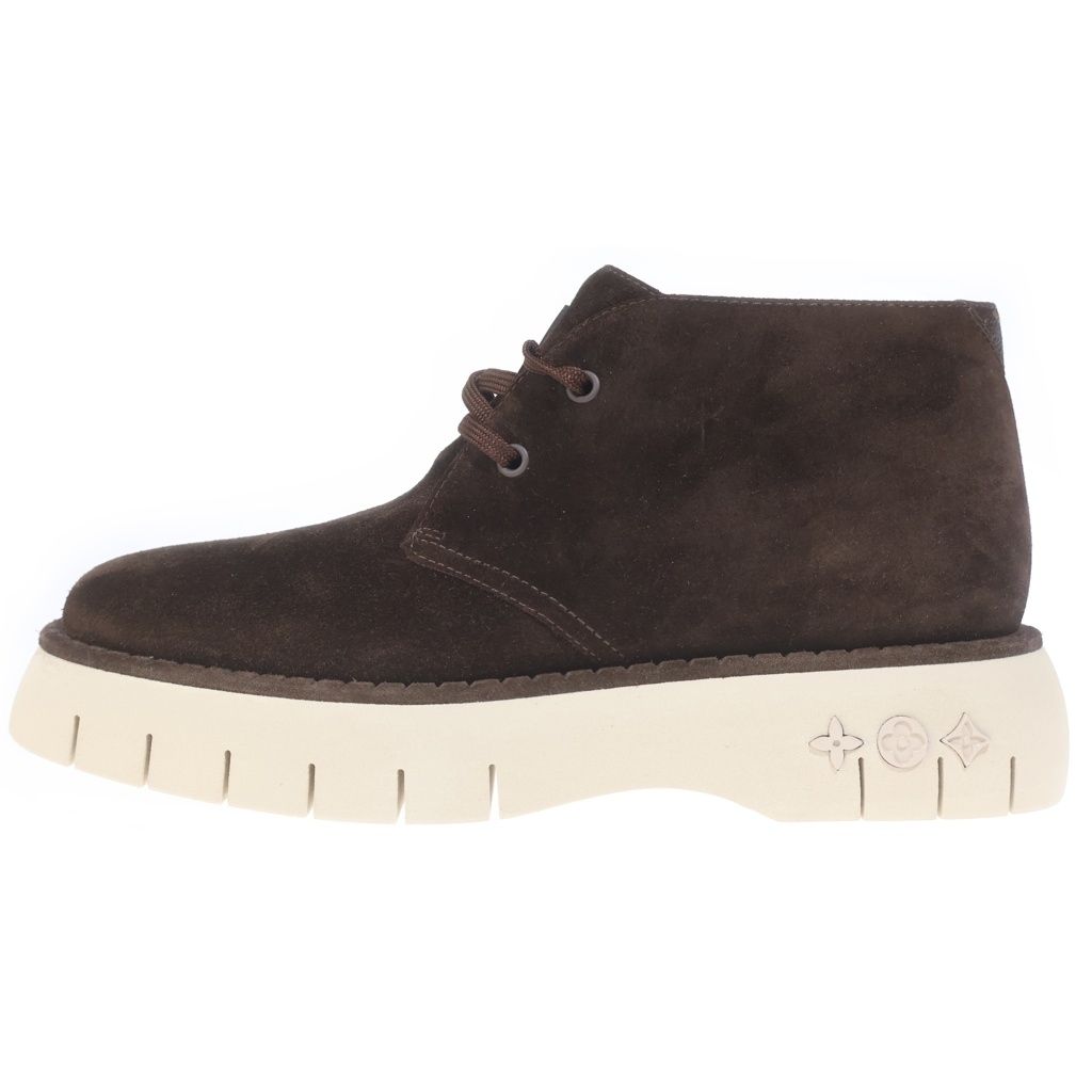 Louis Vuitton Suede Leather Chukka Boots Brown