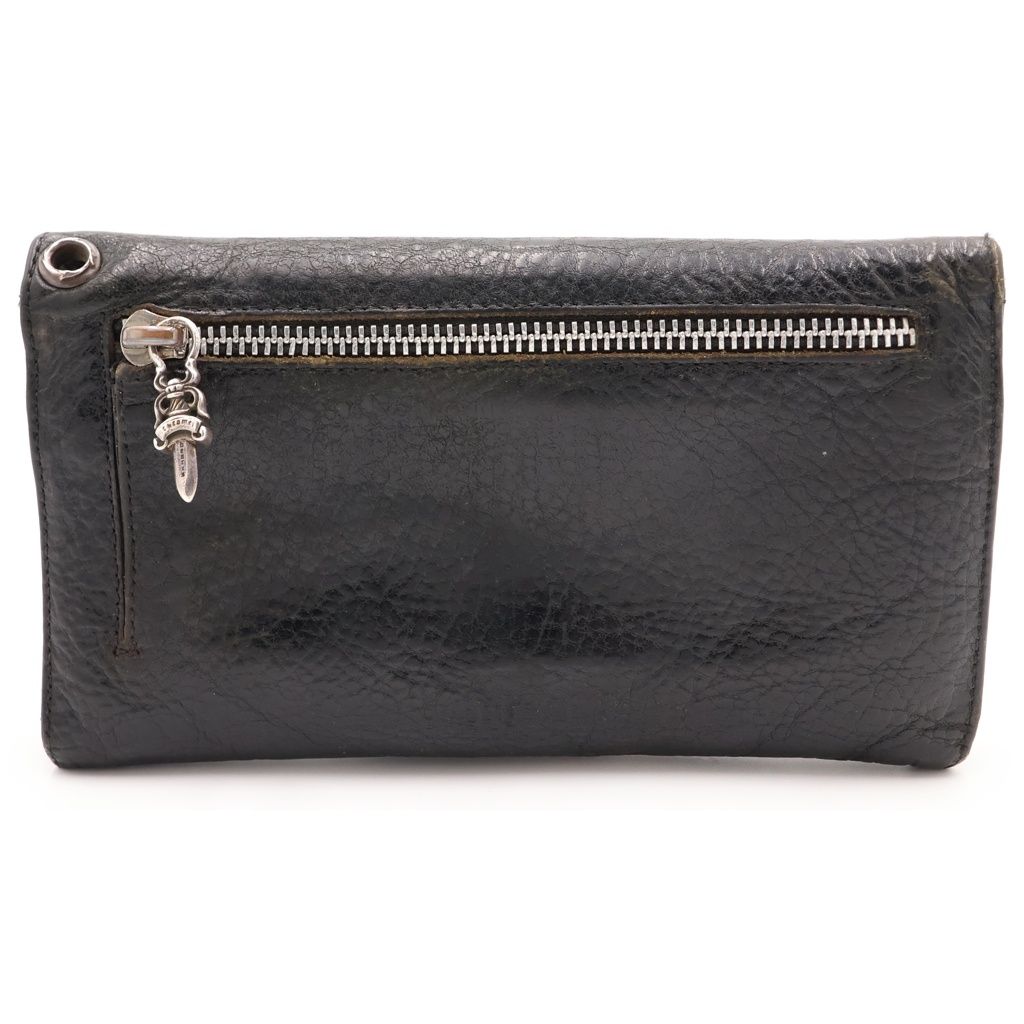 Chrome Hearts Wave Leather Wallet Black — view 2