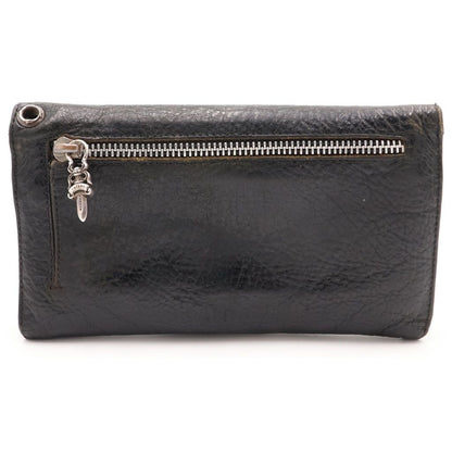 Chrome Hearts Wave Leather Wallet Black — view 2