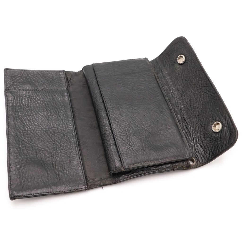 Chrome Hearts Wave Leather Wallet Black — view 5