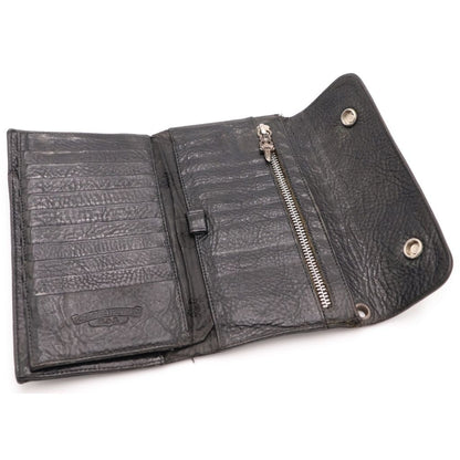 Chrome Hearts Wave Leather Wallet Black — view 4