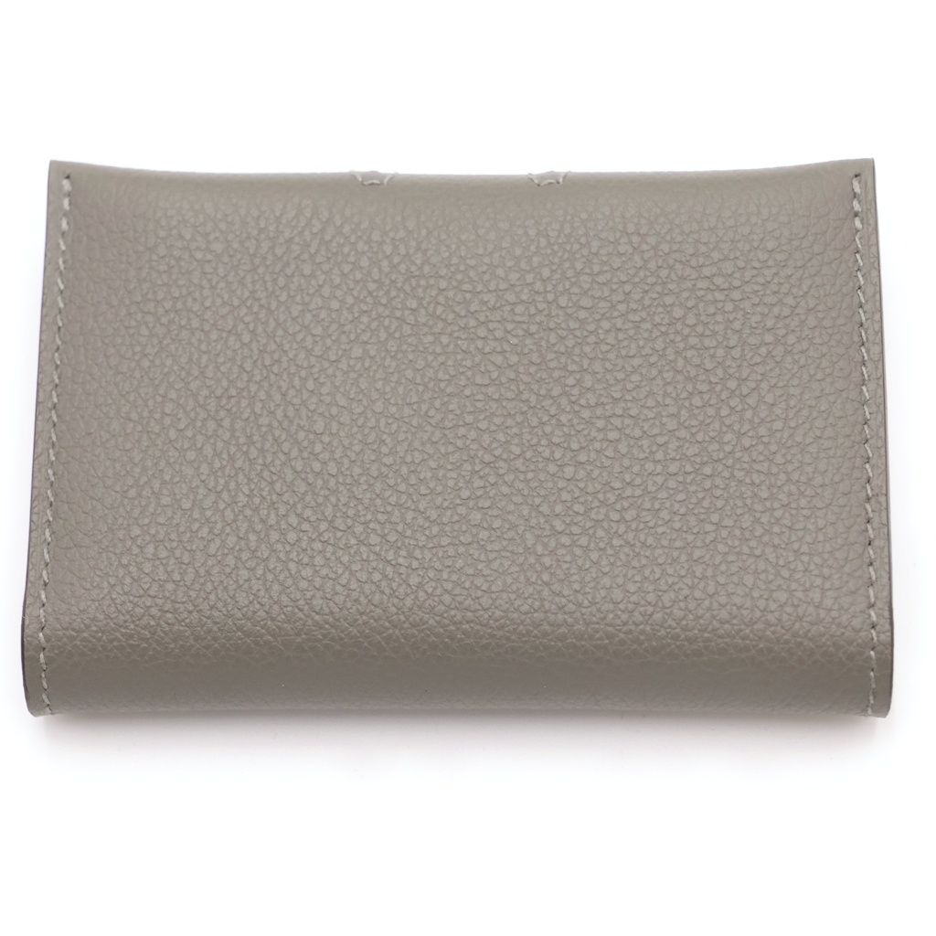 Hermes Card Case Gray Evercolor Grimeia Silver — view 2