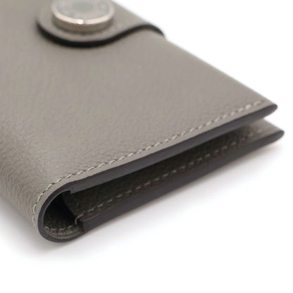 Hermes Card Case Gray Evercolor Grimeia Silver — view 5