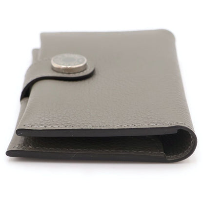 Hermes Card Case Gray Evercolor Grimeia Silver — view 3