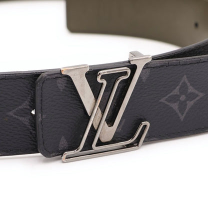 Louis Vuitton LV Line Reversible Monogram Eclipse Belt Black Khaki — view 4