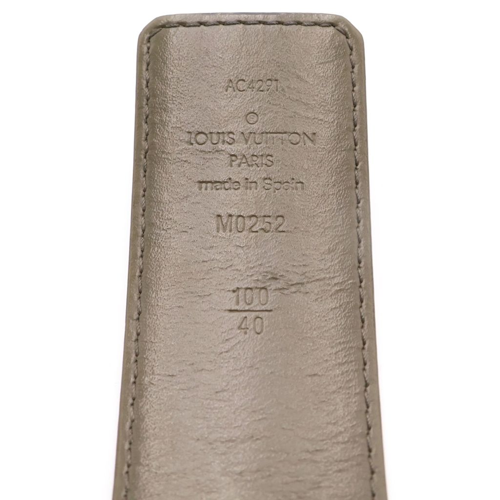 Louis Vuitton LV Line Reversible Monogram Eclipse Belt Black Khaki — view 5