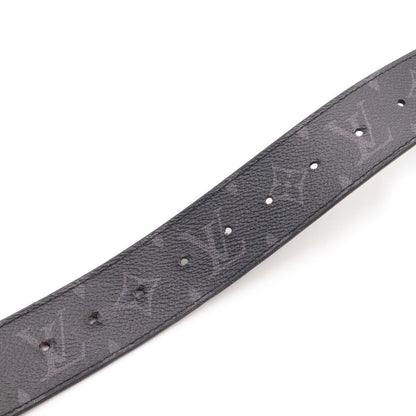 Louis Vuitton LV Line Reversible Monogram Eclipse Belt Black Khaki — view 6