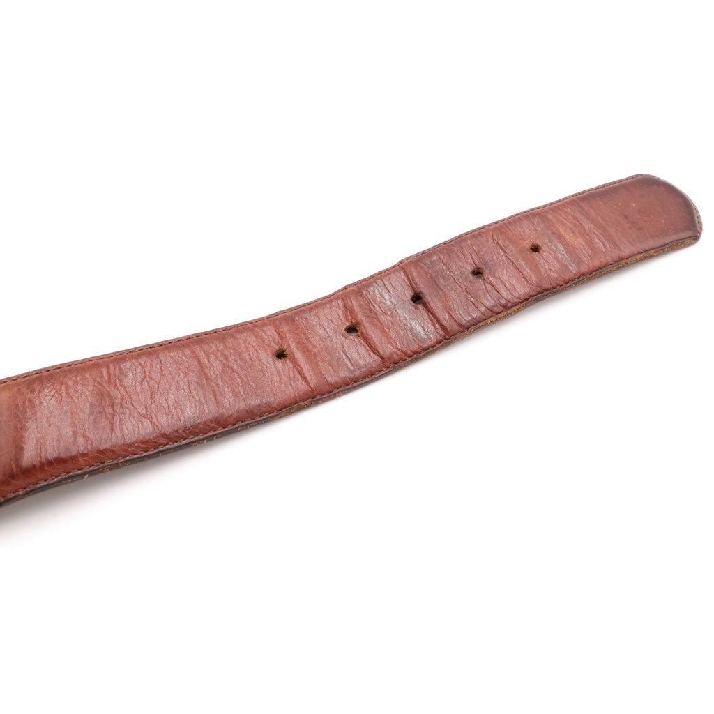Chrome Hearts Blt Scrlrec Rectangle Scroll Belt Brown — view 6