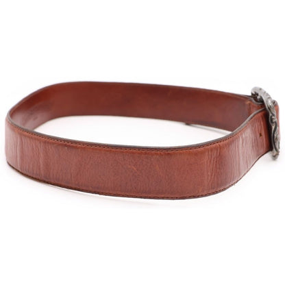 Chrome Hearts Blt Scrlrec Rectangle Scroll Belt Brown — view 3