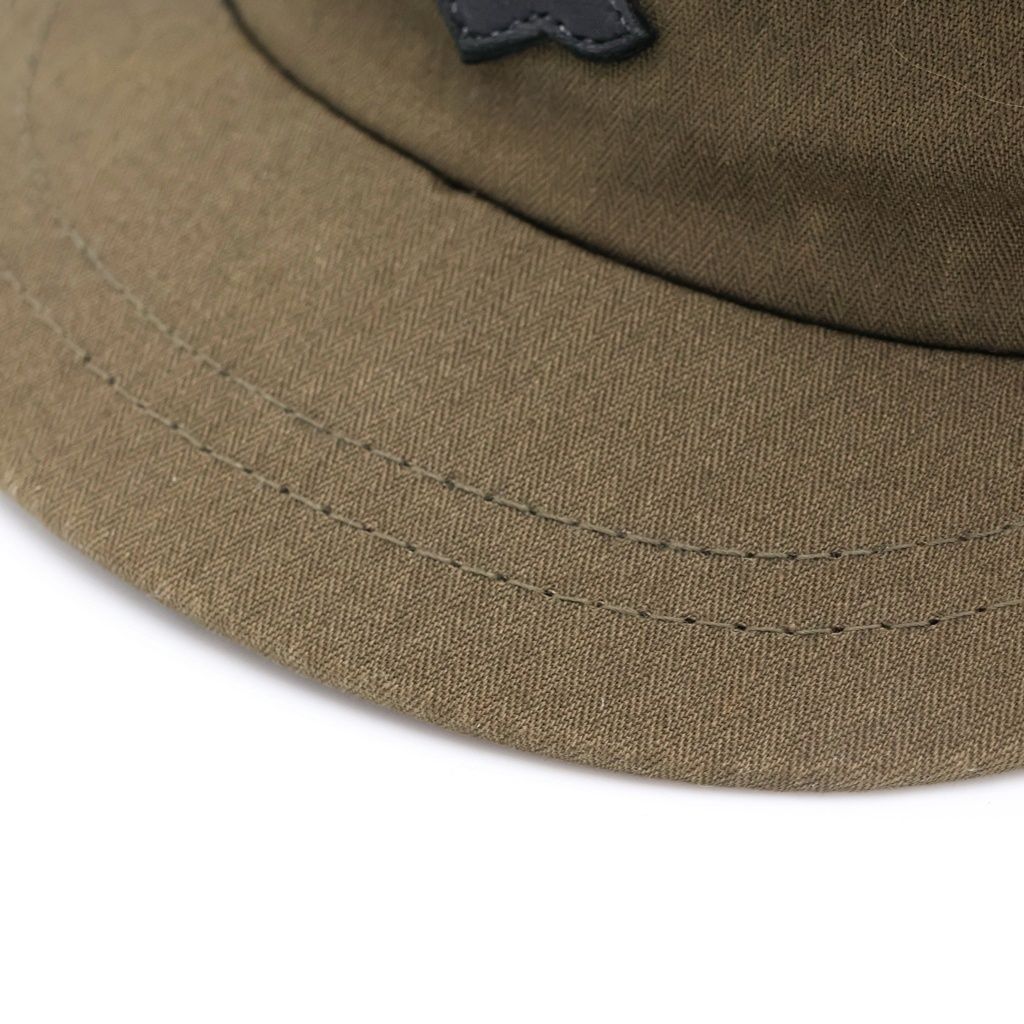 Chrome Hearts CH Plus Patch Scroll Label Work Cap Khaki Hat — view 5