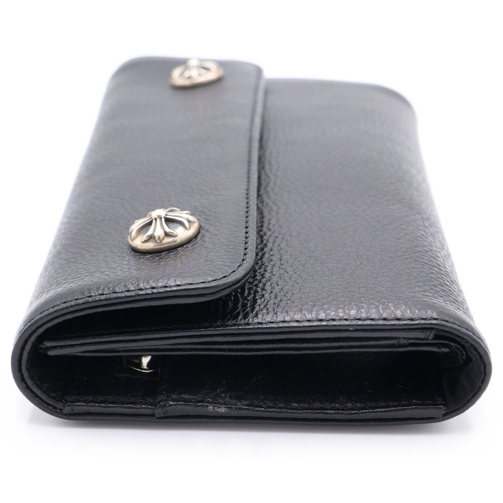 Chrome Hearts Wave Leather Wallet Black — view 3