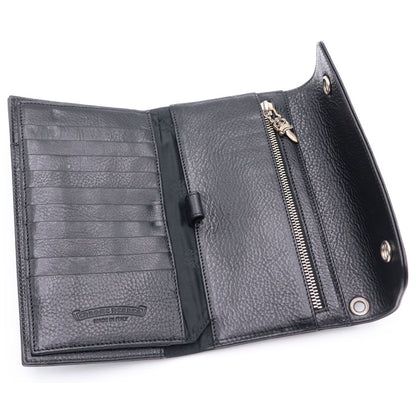 Chrome Hearts Wave Leather Wallet Black — view 4
