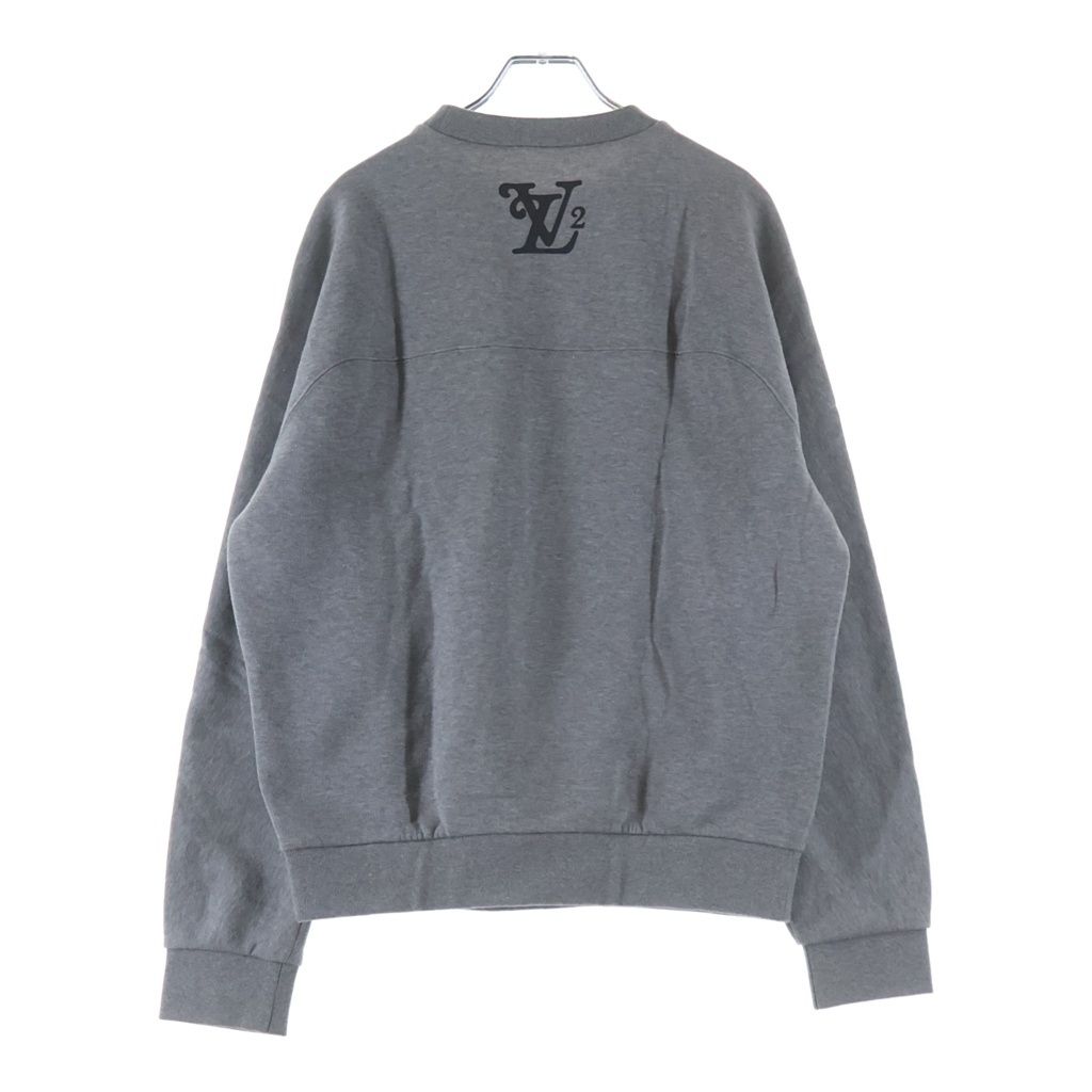 Louis Vuitton Nogo Squared Logo Sweatshirt Treasure Gray Uyr — view 2