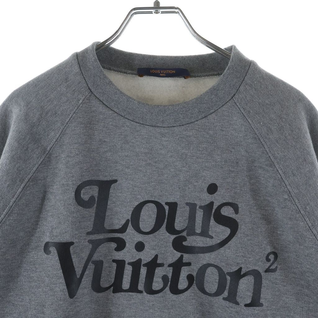 Louis Vuitton Nogo Squared Logo Sweatshirt Treasure Gray Uyr — view 3