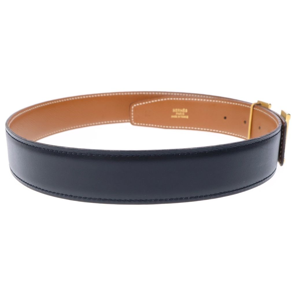 Hermes Constance Belt Brown Black Leather Gold — view 3