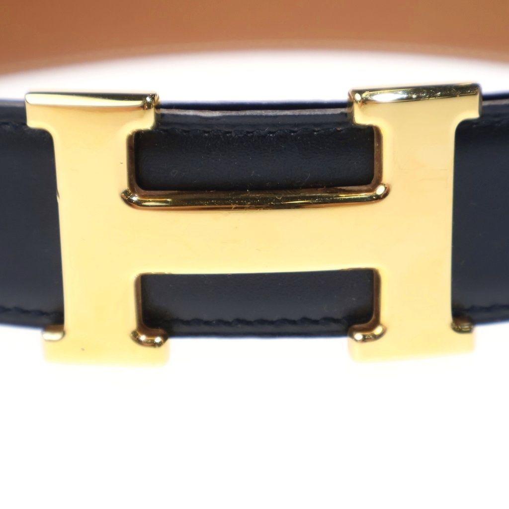 Hermes Constance Belt Brown Black Leather Gold — view 5