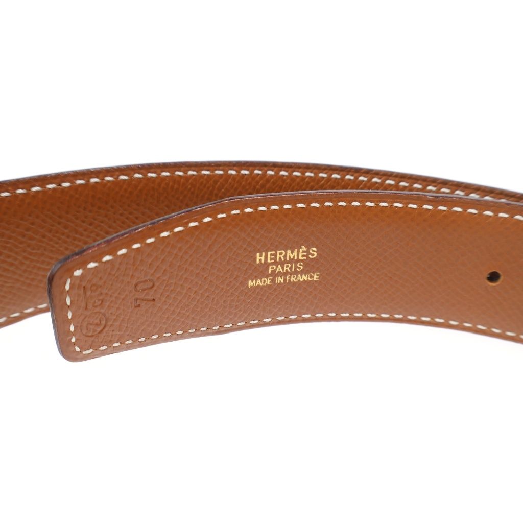 Hermes Constance Belt Brown Black Leather Gold — view 4