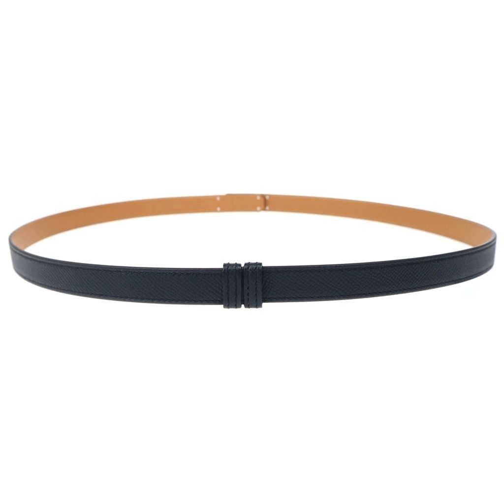 Hermes Kelly Belt Leather Epsom Black Brown Silver — view 2