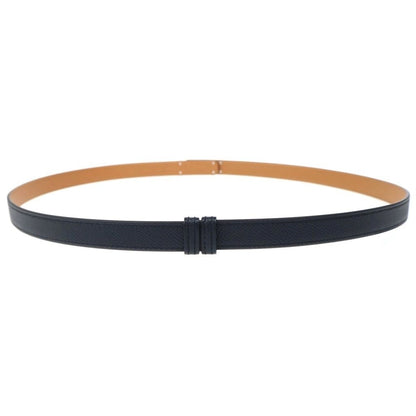 Hermes Kelly Belt Leather Epsom Black Brown Silver — view 2