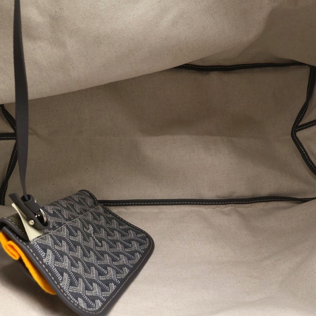 Goyard Saint Louis GM Tote Gray Leather — view 5