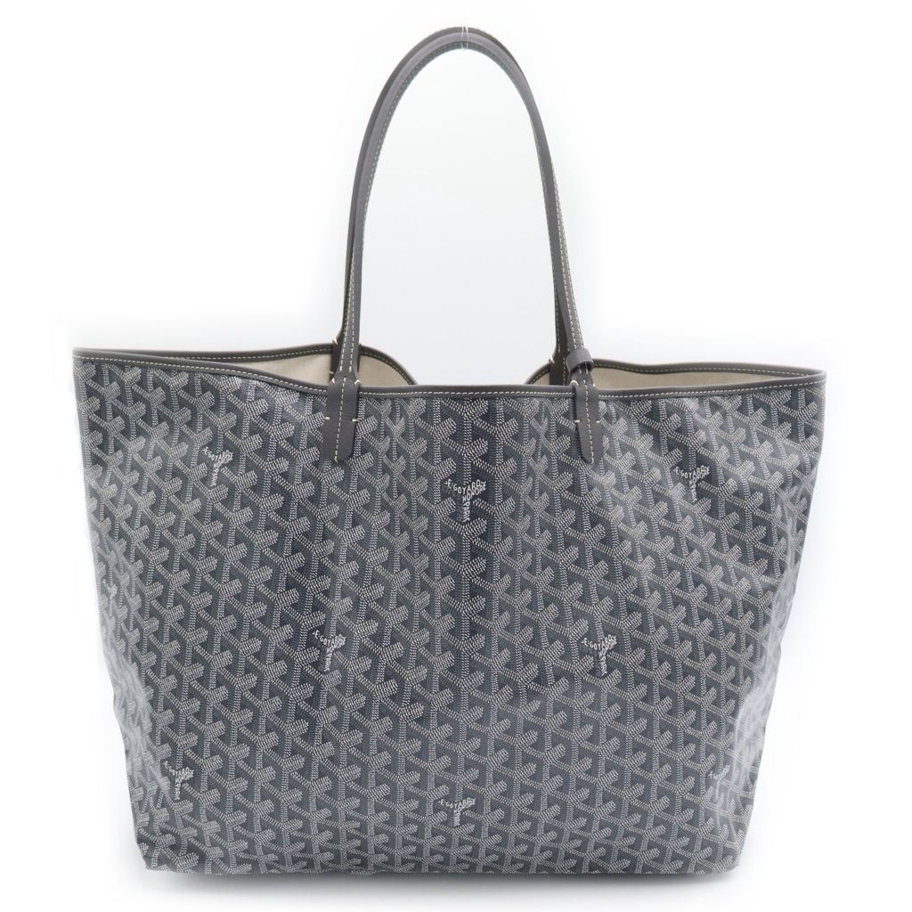Goyard Saint Louis GM Tote Gray Leather — view 2