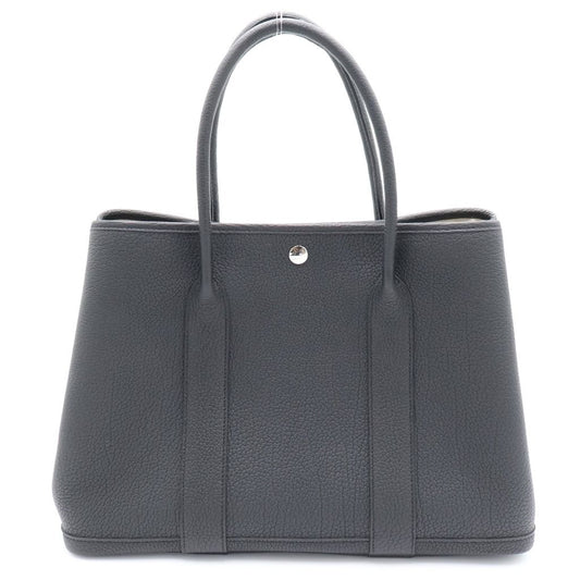 Hermes Garden Party PM Negonda Leather Black Silver