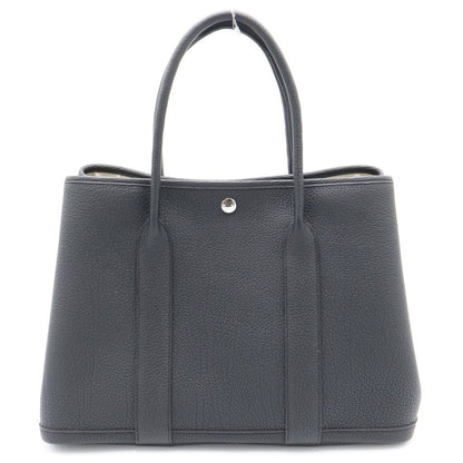 Hermes Garden Party PM Negonda Leather Black Silver — view 2