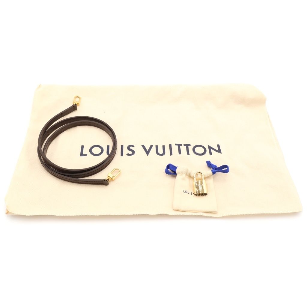 Louis Vuitton Damier Alma BB Handbag Brown Leather — view 6