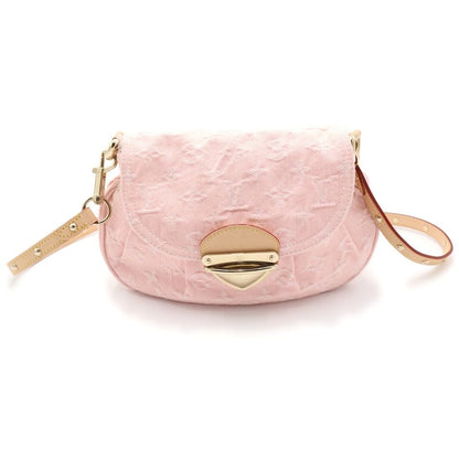 Louis Vuitton Monogram Denim Sunset 2-Way Mini Shoulder Bag Washed Pink Brown